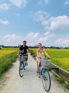 BUFFALO RIDING -BASKET BOAT & BIKE TOUR-HOI AN - Rice Fields, Village Lanes, and the Buffalo Moment