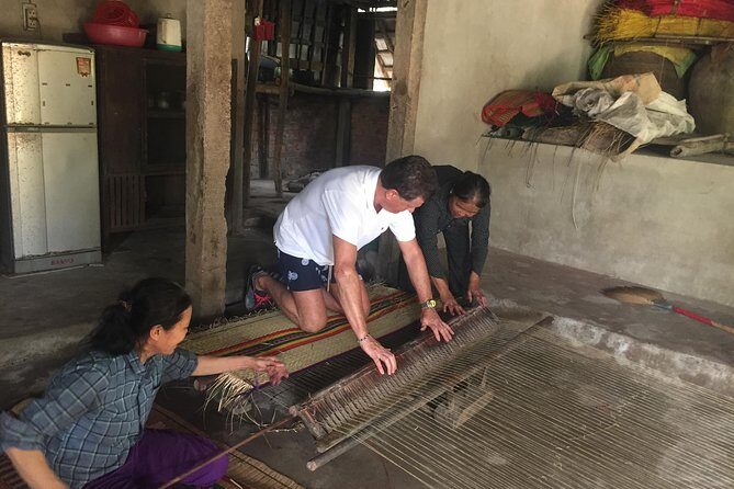 Cocopalm Forest To A Craft Village - Duy Vinh Village Stop: Sedge-Mat Weaving and a Fishermen’s Temple