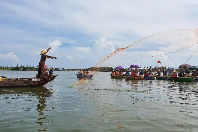 Cooking Class Hoi An:Local Market, Basket Boat, Fishing & Cooking - The Bamboo-House Restaurant Lunch/Dinner Moment