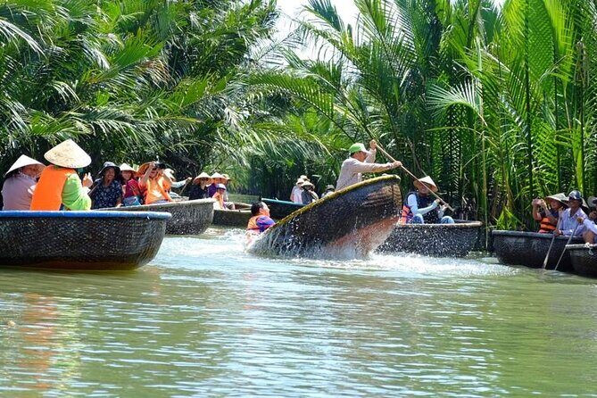 Eco Basket Boat By Bicycle and Vietnamese Set Menu - Trying Traditional Fishing the Practical Way (Net Fishing)