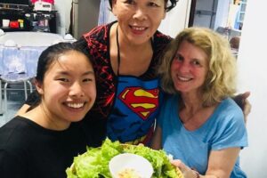 Evening Walking Food Tour, folk game and lantern boat - The old-town food stops: White Rose dumplings, banh mi, cao lau, and friends