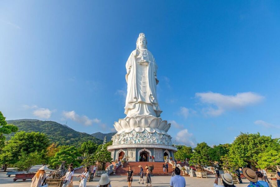 From Hoi An: Day Tour of My Son Temples and Marble Mountain - Marble Mountains: caves, grottoes, and the climb to Linh Ung Pagoda