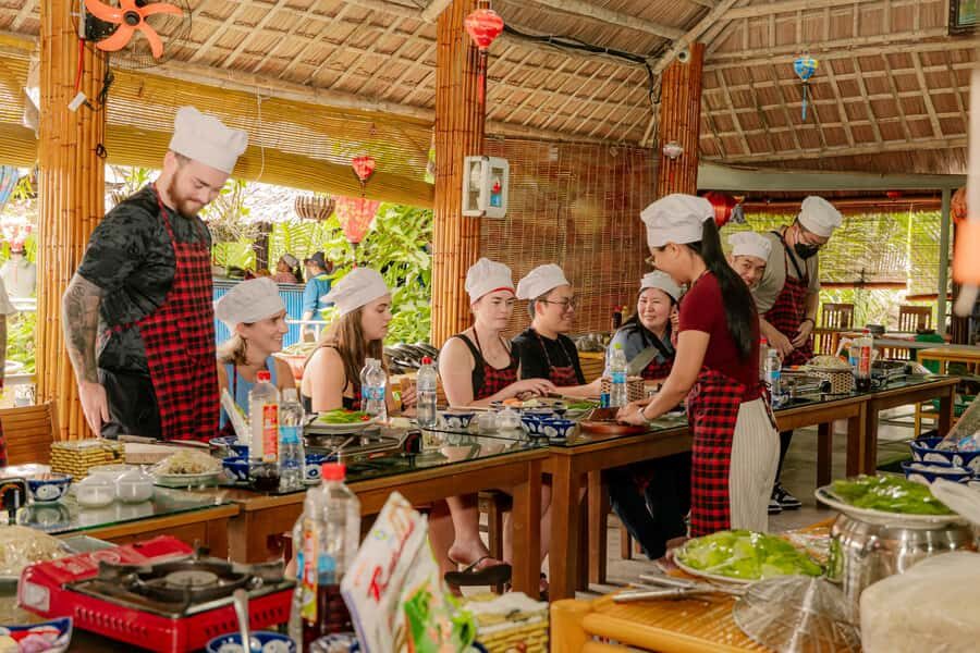 From Hoi An: Market Tour, Basket Boat Ride and Cooking Class - Eating what you make: why the timing matters (morning vs afternoon)