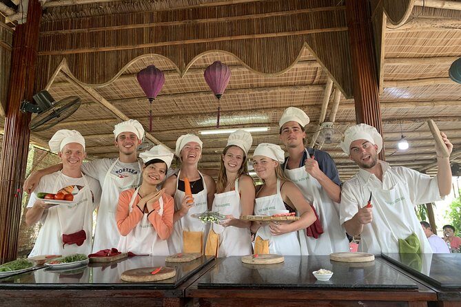 Full Experience Tour: Cooking Class & Basket Boat at Eco-Village - Tra Que Vegetable Village Grounds: Bikes, Farming, and Rice Paper