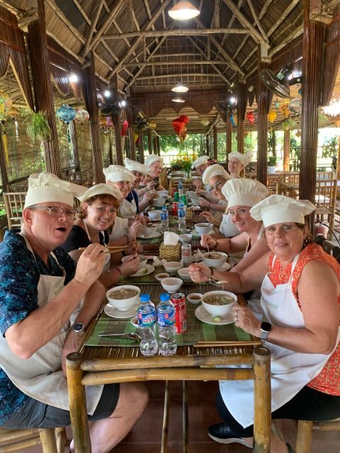 Hoi An: Authentic Cooking class in organic Herb Village - Water Wheel Restaurant Kitchen: Hands-On Cooking Plus Table Craft