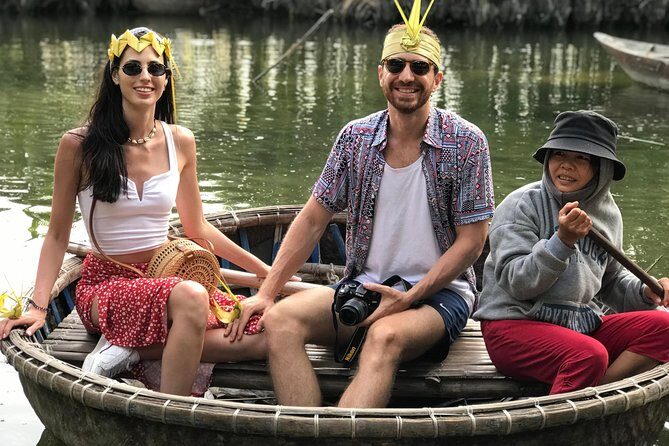 HOI AN Biking Vegetable Village, Basket Boat, Coconut Forest - Basket boats and river crab fishing you can actually try