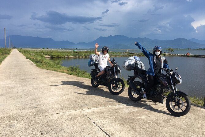 Hoi An to Hai Van pass loop with Motorbike Tour Mr Phu - Stop 2: Lang Co Bay, Lap An lagoon, and a real lunch break