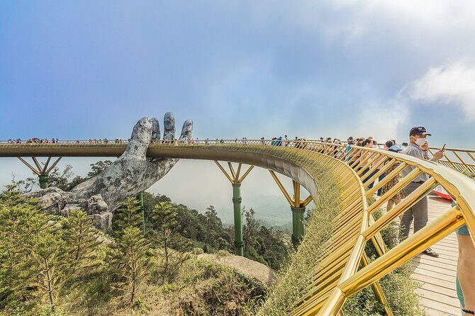 Hoi An To Hue By Private Car via Hai Van Pass, Golden Bridge - Marble Mountains: a 1-hour stop with real spiritual sights