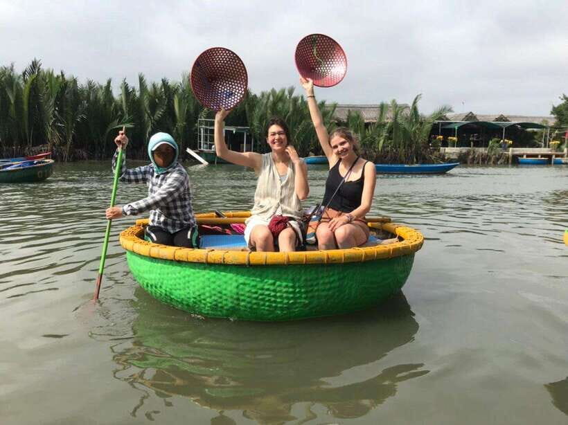 Hoi An : Vietnamese Cooking Class with Phở and Eco Tour - Bay Mau coconut forest by bamboo basket boat: fun, scenery, and hands-on fishing